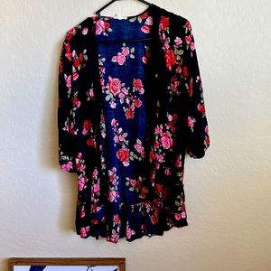 Floral lightweight coverup.